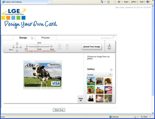 image gallery screen